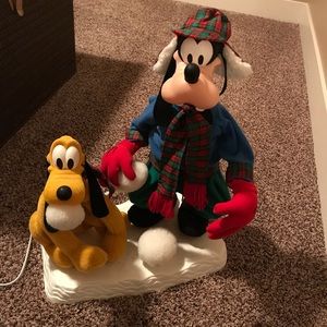 Disney Animated Goofy and Pluto
